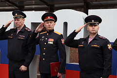 В столичном главке Росгвардии прошла торжественная церемония принятия клятвы курсанта подшефного колледжа